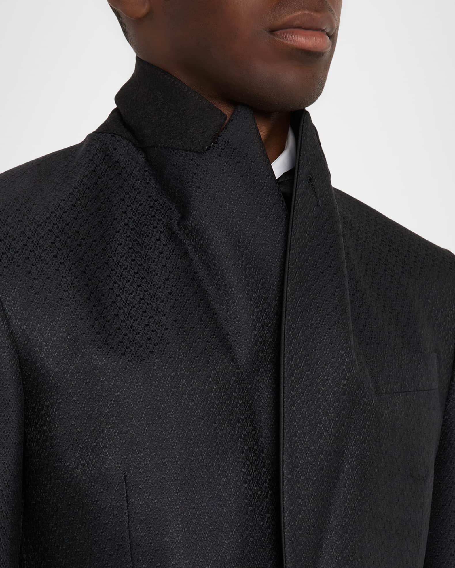 Men's Honeycomb Satin Peak Lapel Dinner Jacket Product Image