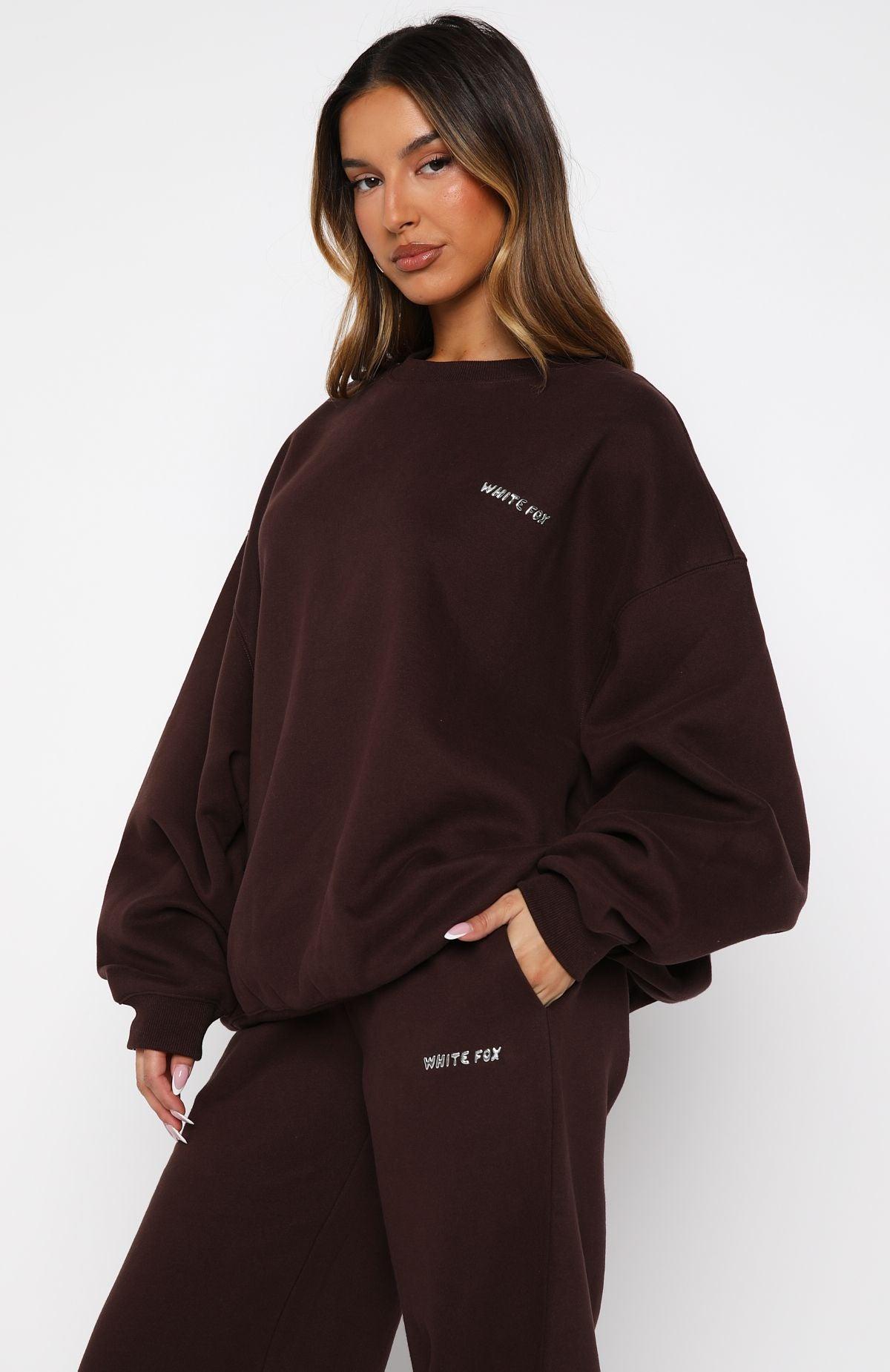 Test Drive Oversized Sweater Chocolate Product Image