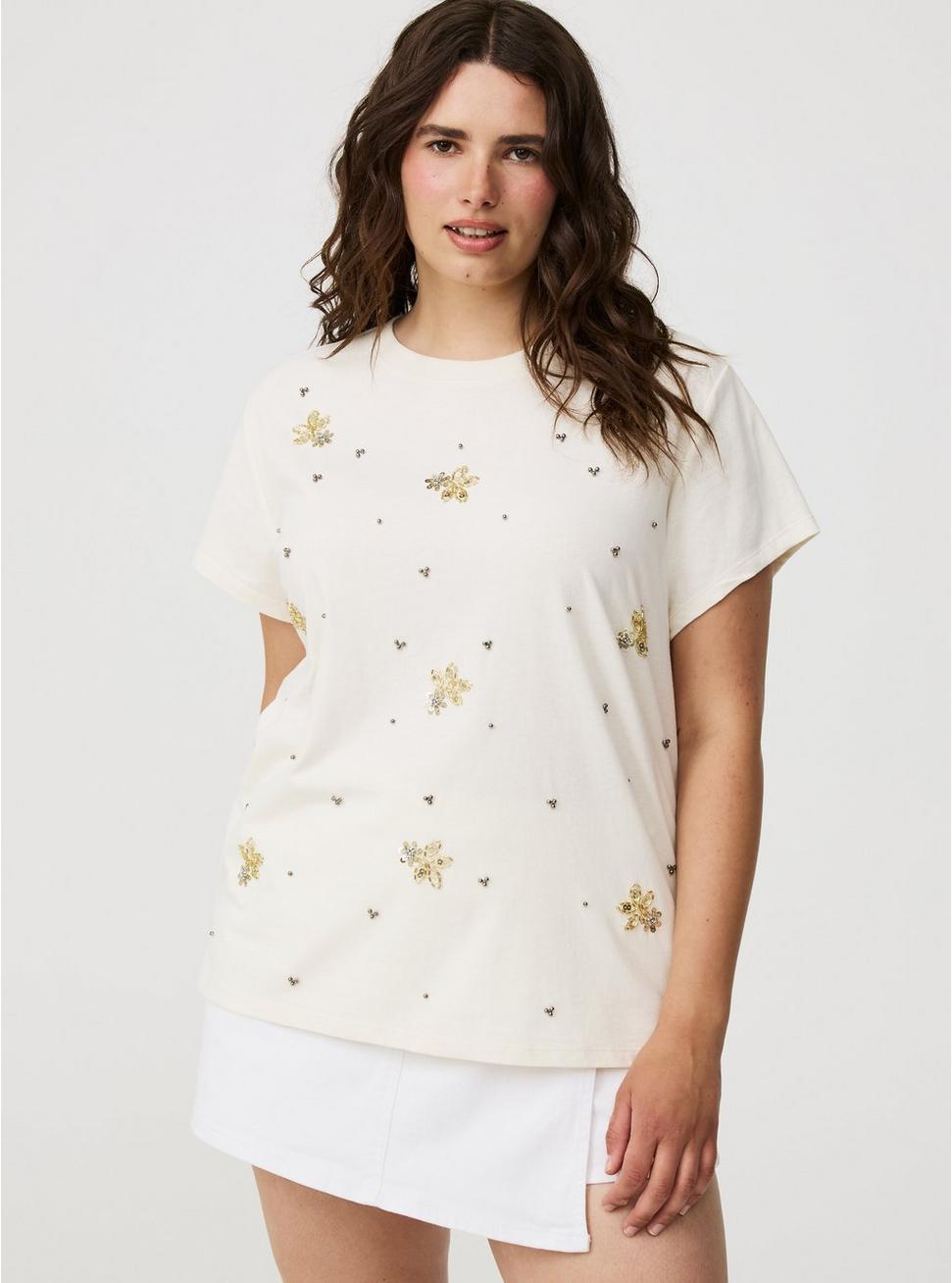 Embellished Crew Tee Product Image