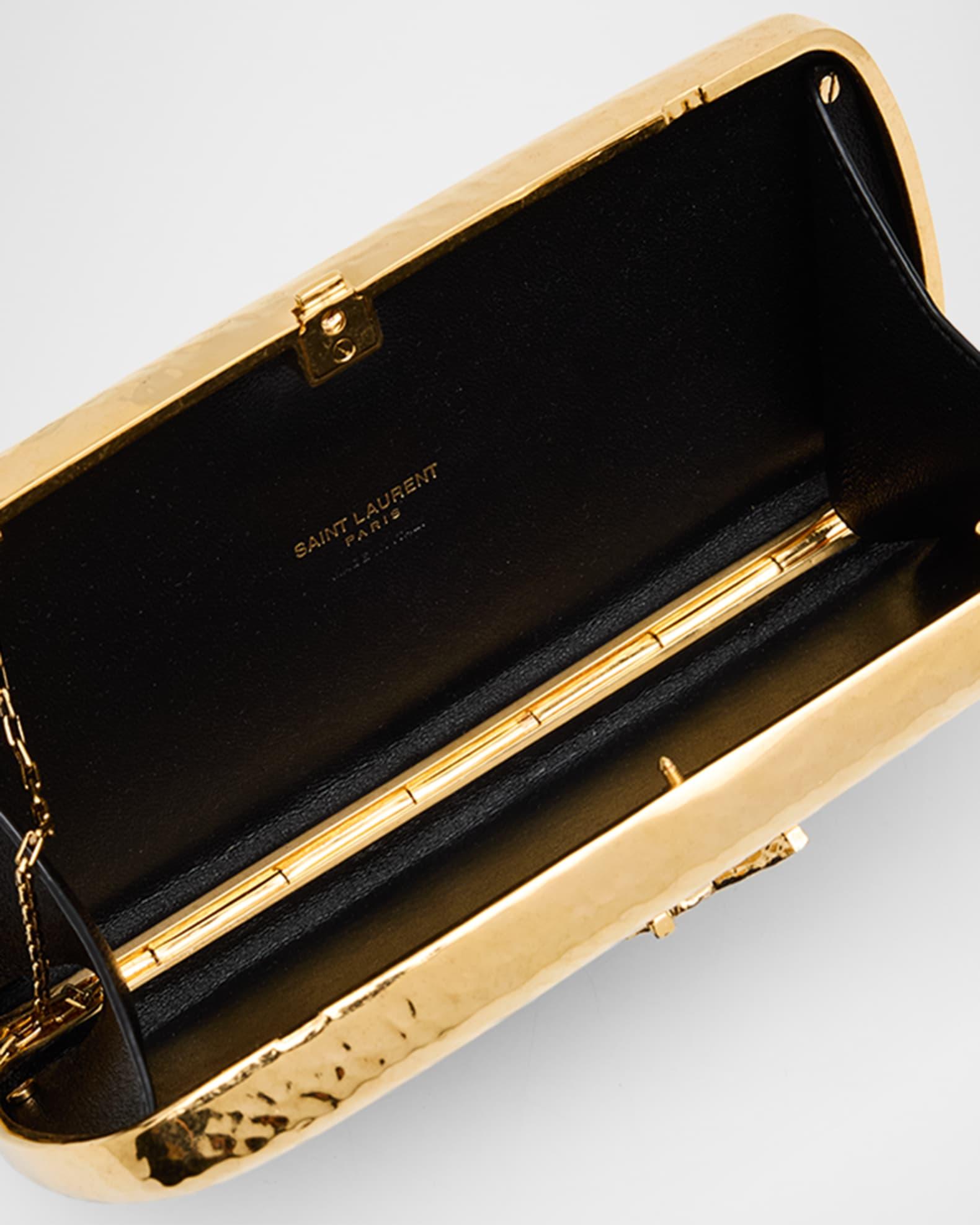 Martele YSL Clutch Bag in Hammered Metal Product Image