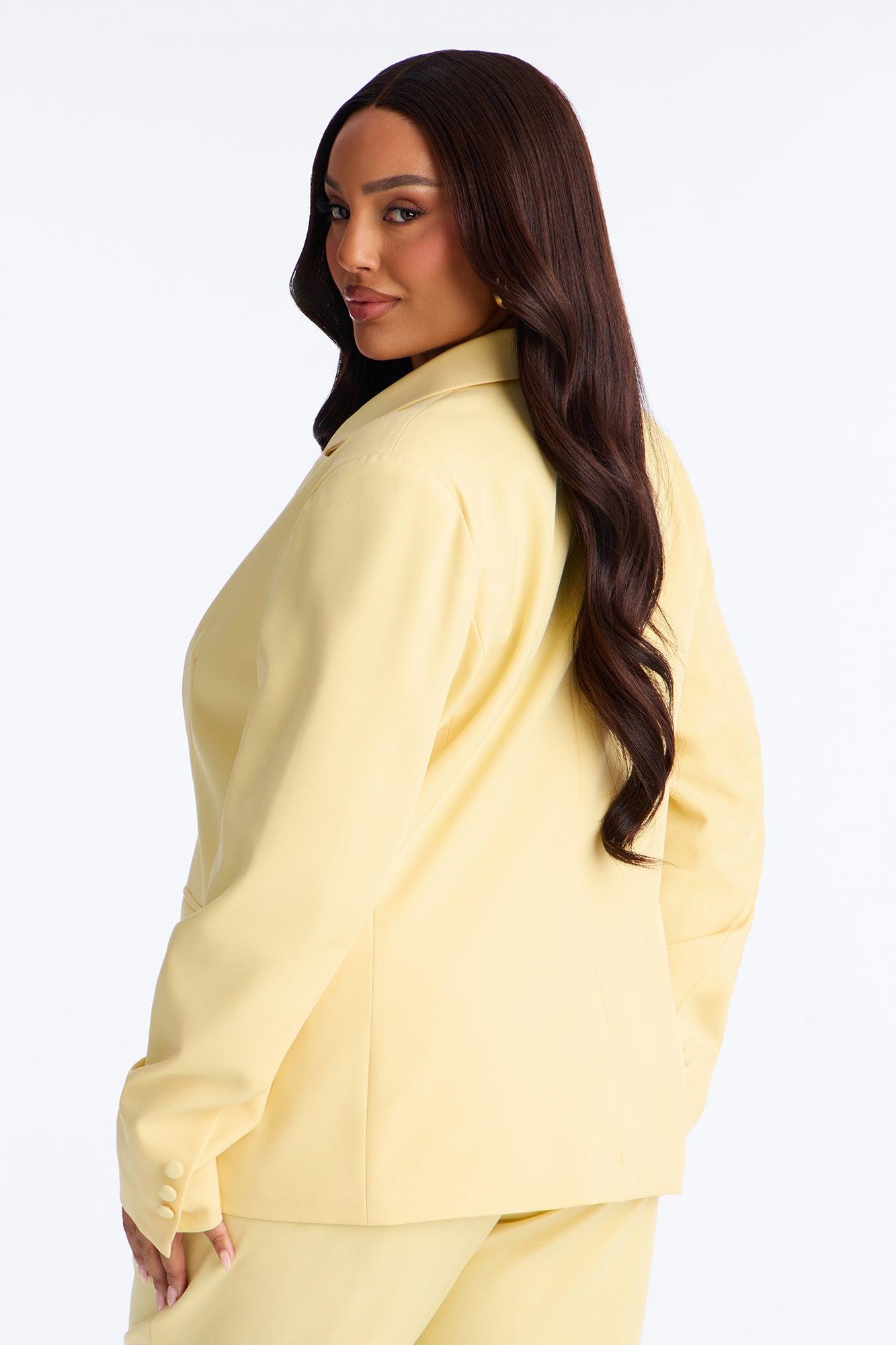 Breaking Even Blazer - Butter Yellow Female Product Image