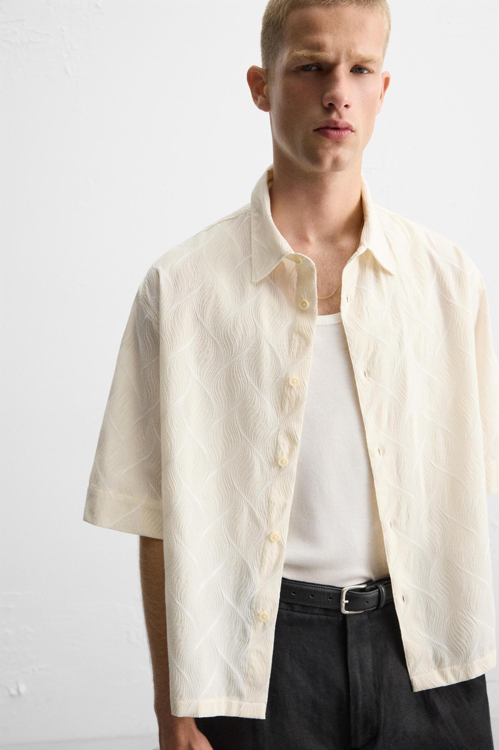 WAVY EMBROIDERED SHIRT Product Image