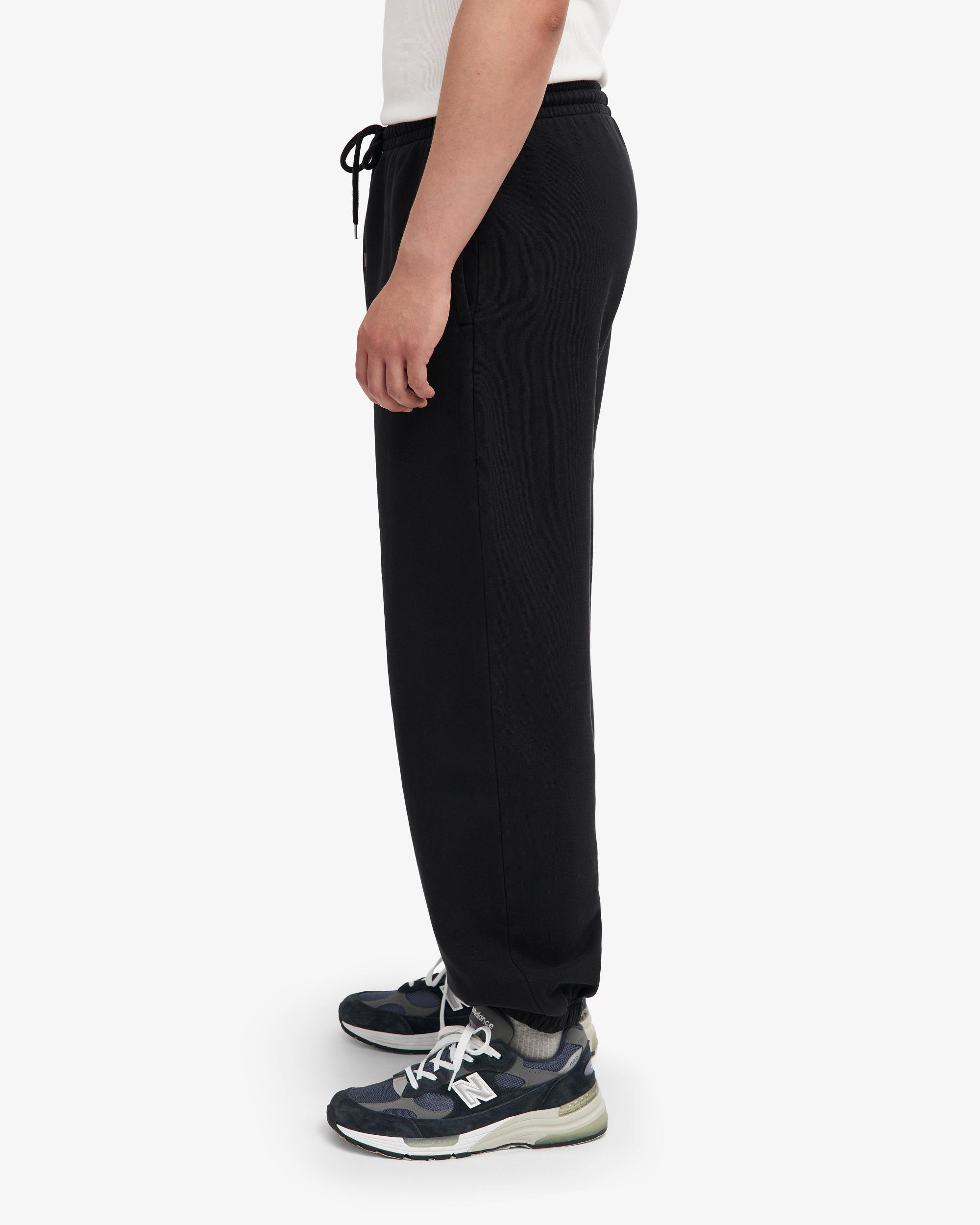 Organic Relaxed Sweatpants - Deep Black Product Image