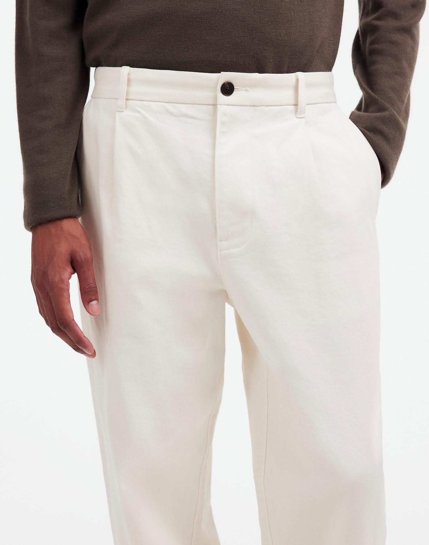 Pleated Twill Trousers Product Image