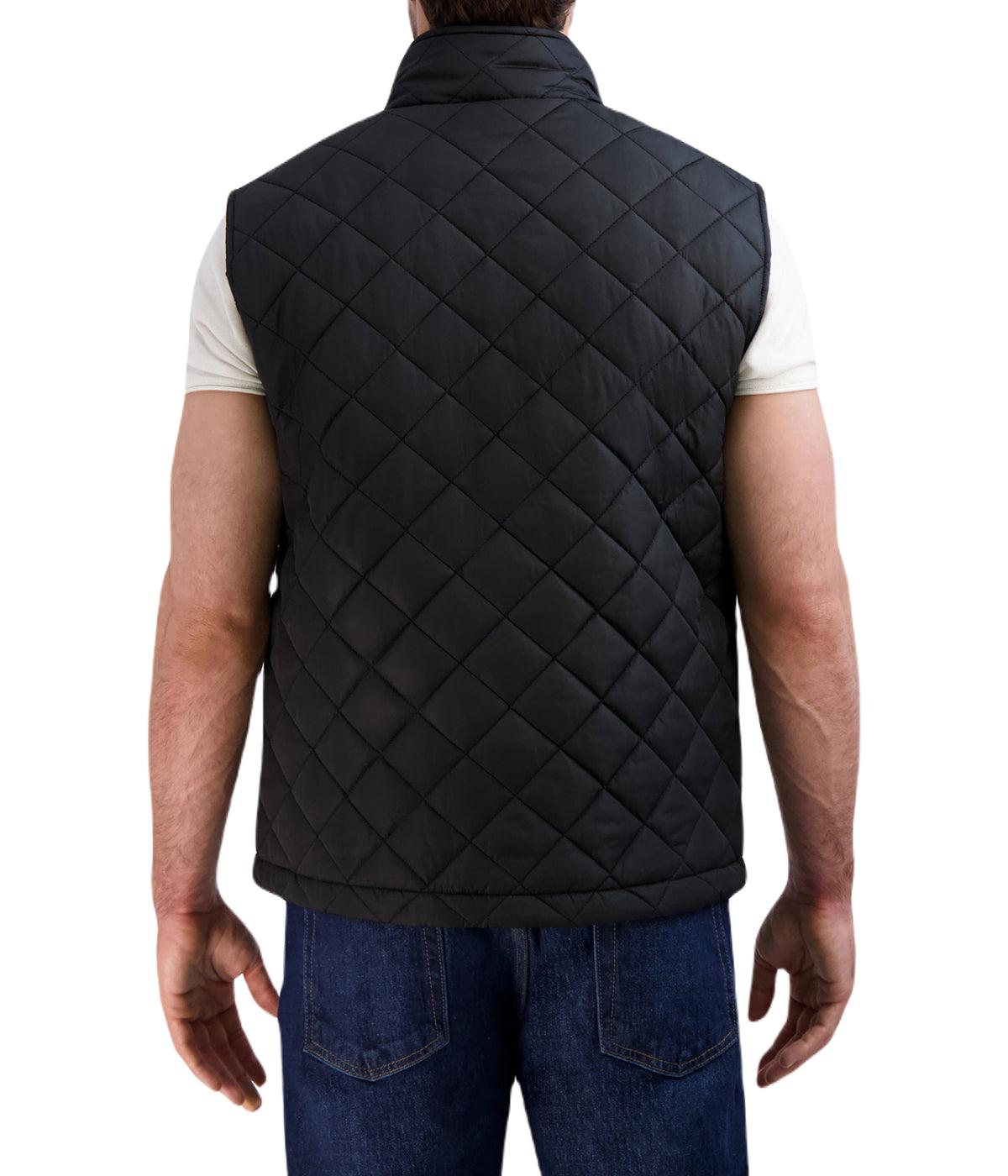 Quilted Vest Black Product Image