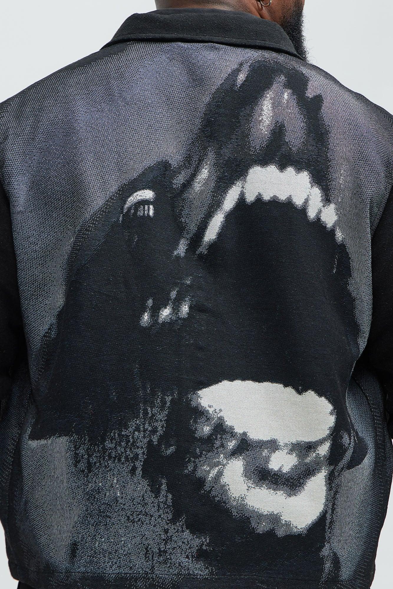 Rogue Tapestry Cropped Button Up Shirt - Multi Color Product Image