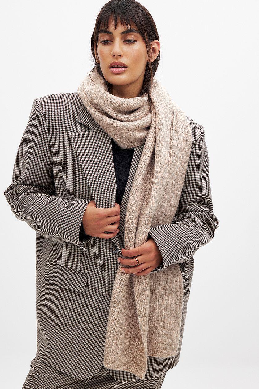 Knitted Alpaca Blend Scarf Product Image