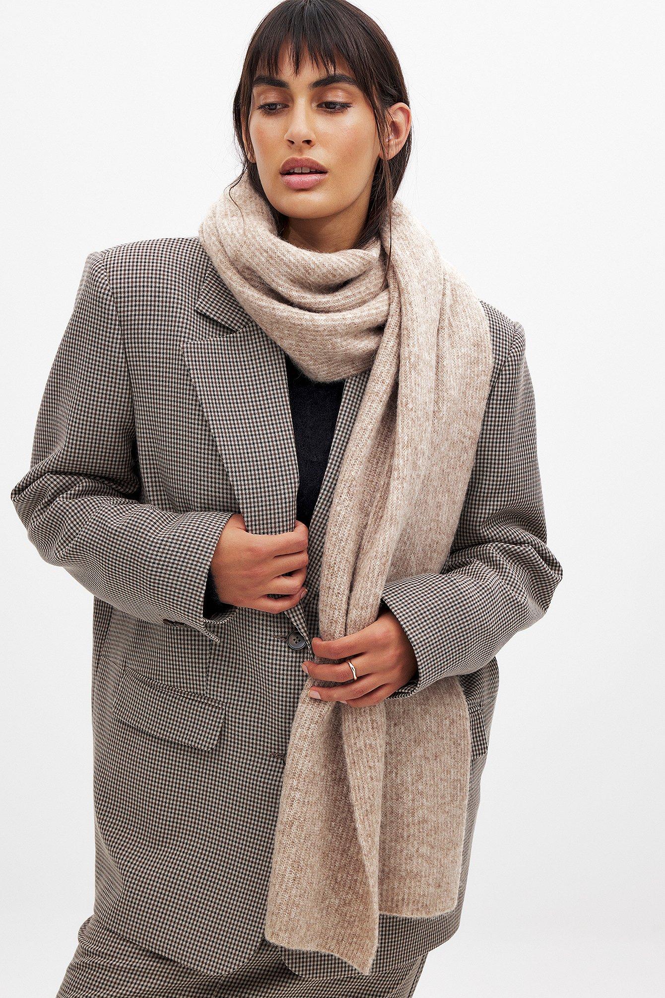 Knitted Alpaca Blend Scarf Product Image