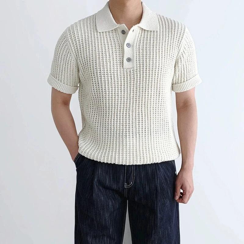 RT No. 18272 KNIT MESH POLO SHORT SLEEVE Product Image