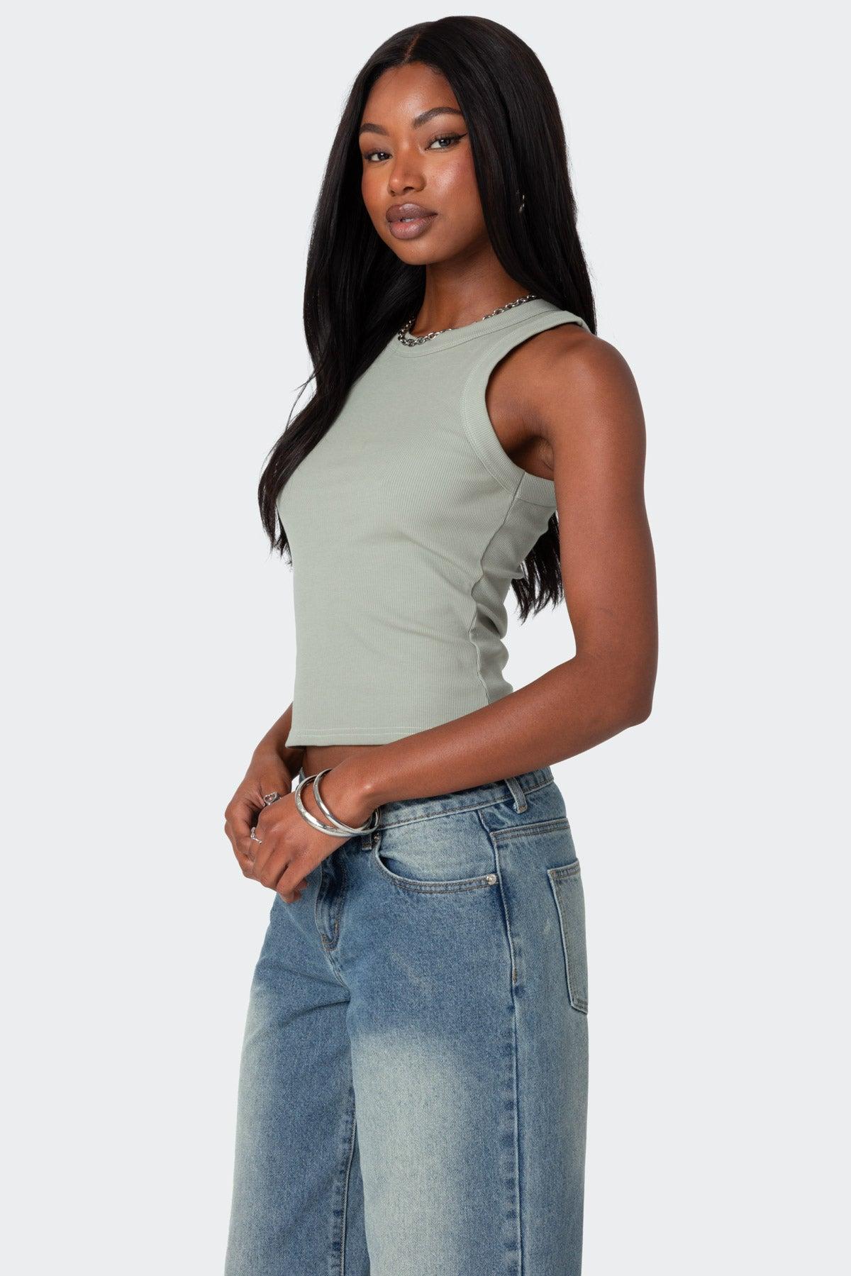 Standard Ribbed Tank Top Product Image