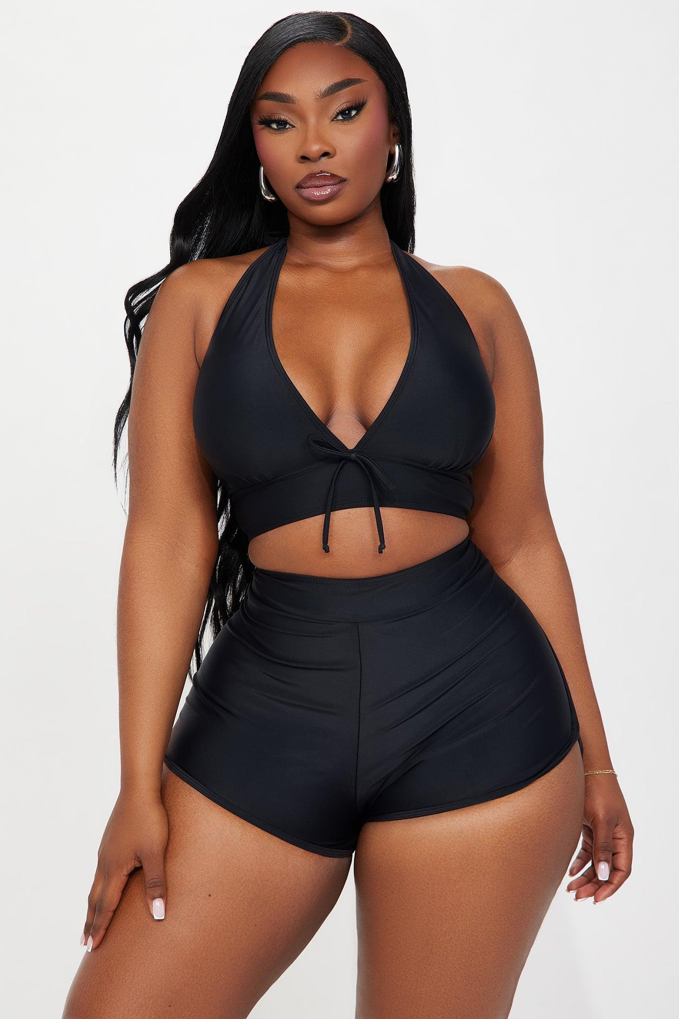 Carleta Boyshort 2 Piece Bikini - Black Product Image