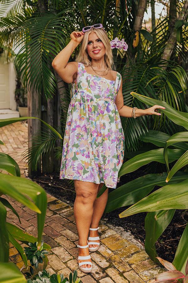 Feeling Butterflies Floral Romper in Orchid Curves Product Image