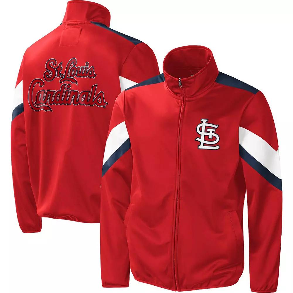 Men's G-III Sports by Carl Banks Red St. Louis Cardinals Earned Run Full-Zip Jacket,  Product Image