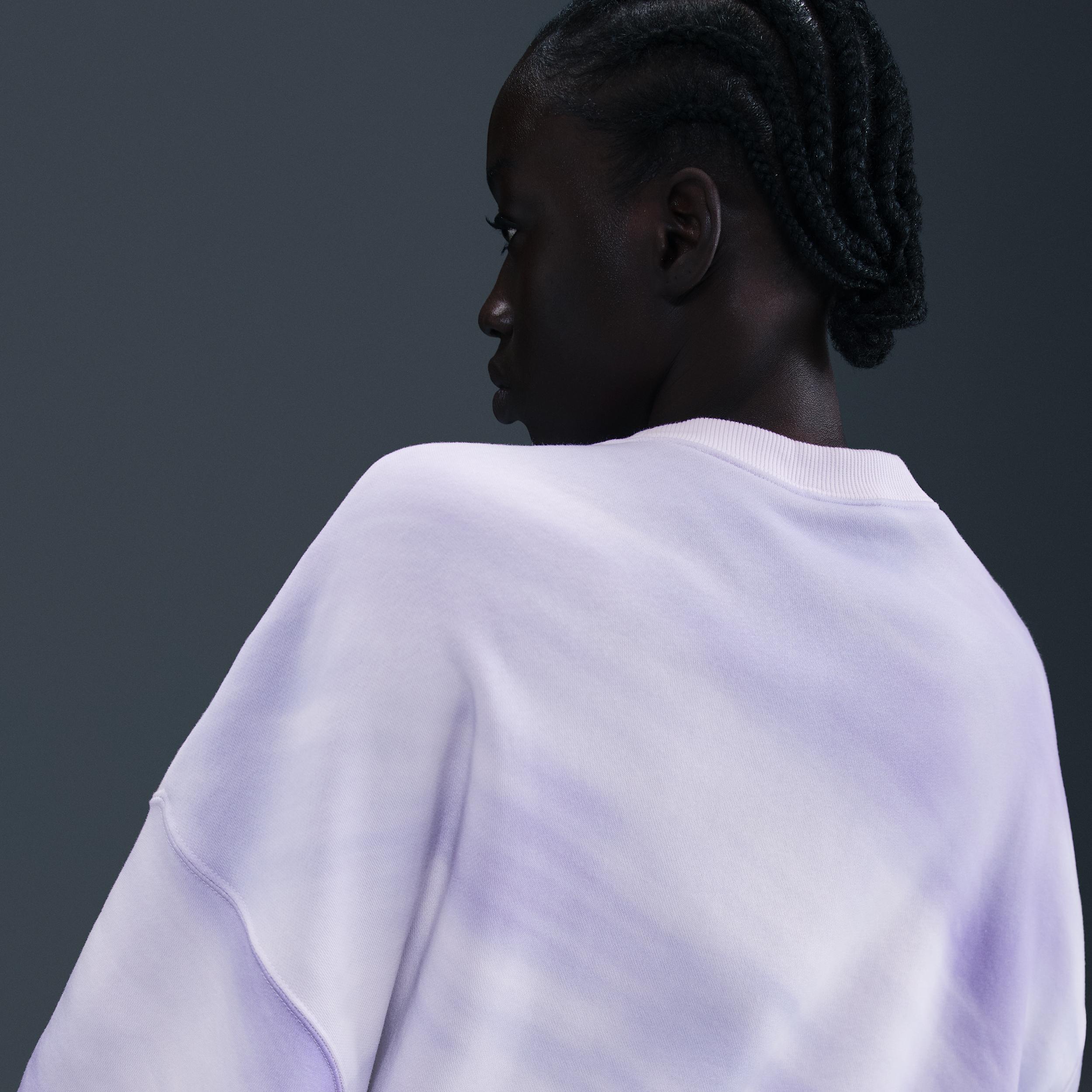 Womens Nike Sportswear Phoenix Fleece Oversized Crew-Neck Sweatshirt | IH7761-516 Product Image