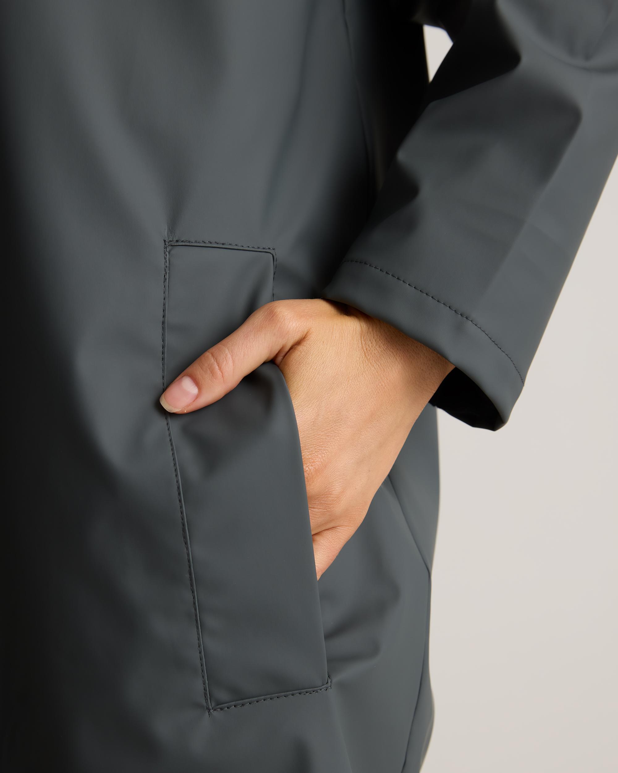 Quince | Women's Waterproof Rubberized Long Rain Jacket Recycled Polyester Product Image