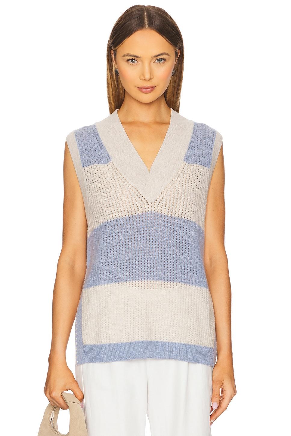 Striped Mesh Gilet Vest Autumn Cashmere Product Image