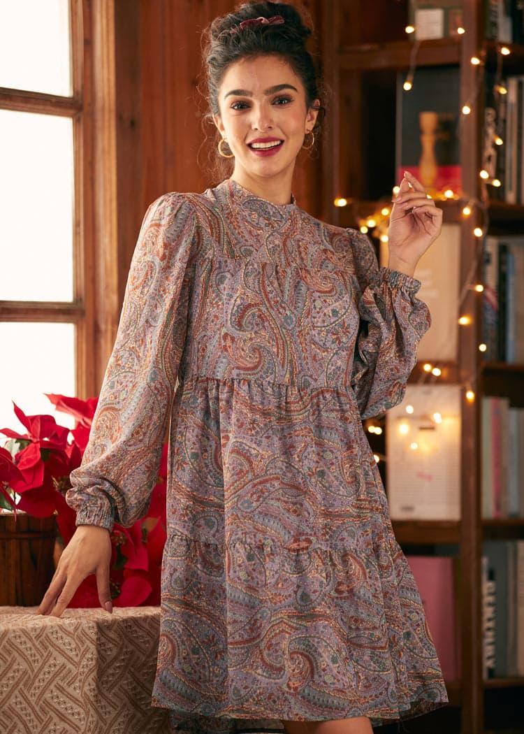 Belle Époque Balloon Sleeve Dress Product Image