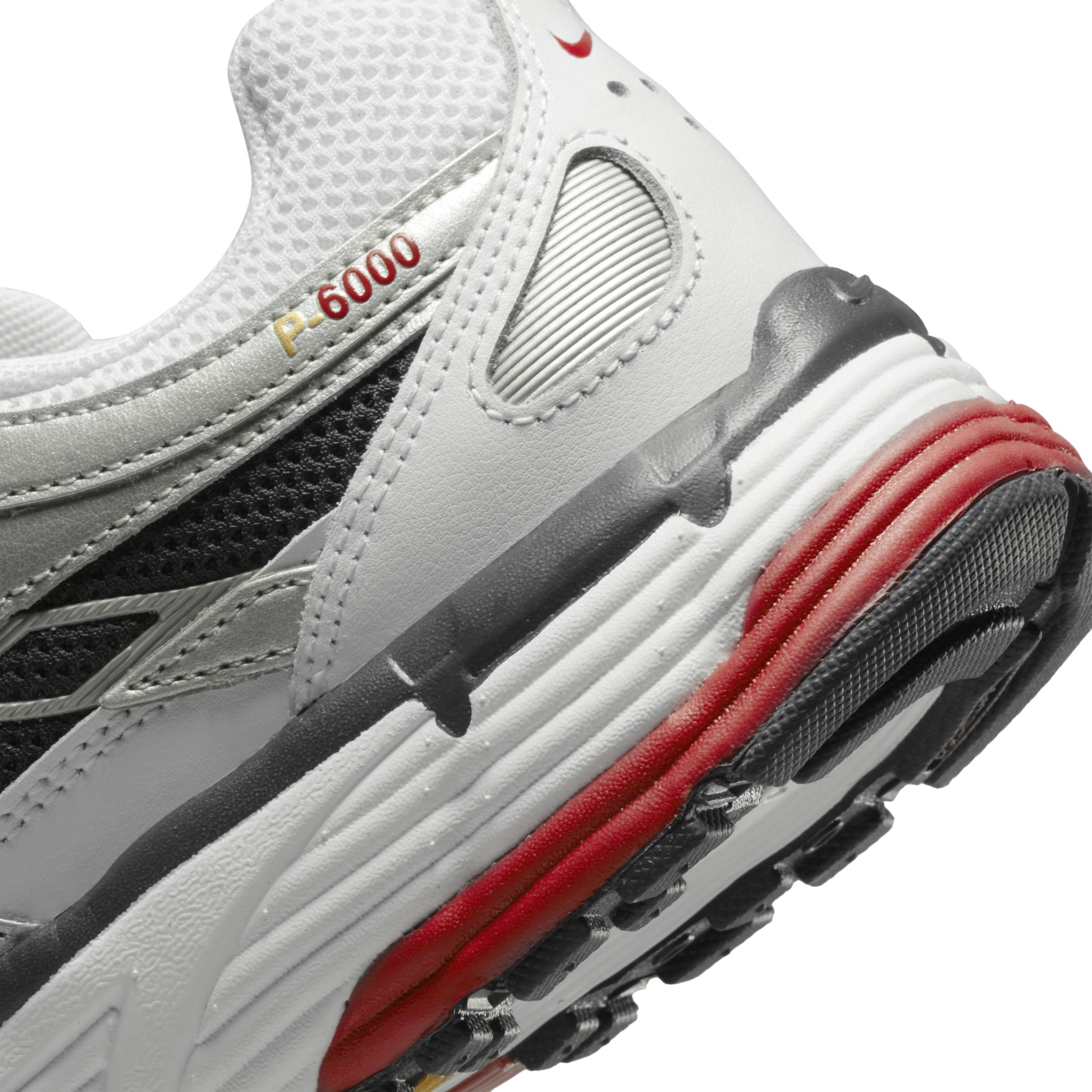 Nike Womens P-6000 Casual Shoes in White/Varsity Red/Metallic Platinum Product Image