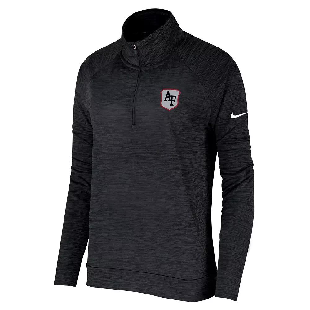 Women's Nike Black Air Force Falcons Special Operations Command Quarter-Zip Pullover Top,  Product Image