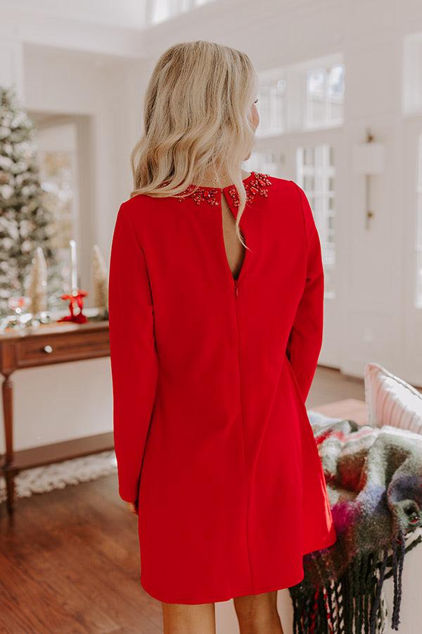 Holiday Party Embellished Mini Dress Product Image