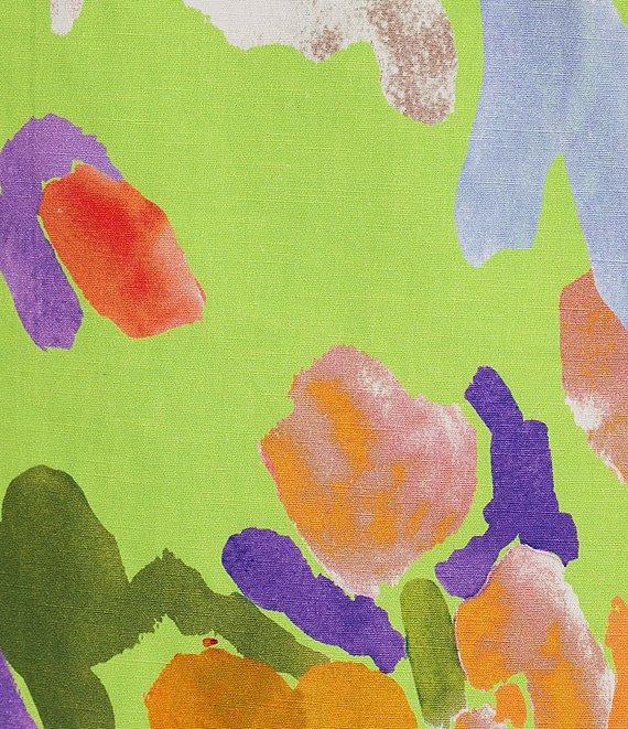 tyler boe Ella Floral Print Ruffle Boat Neck Sleeveless Square Back Dress Product Image