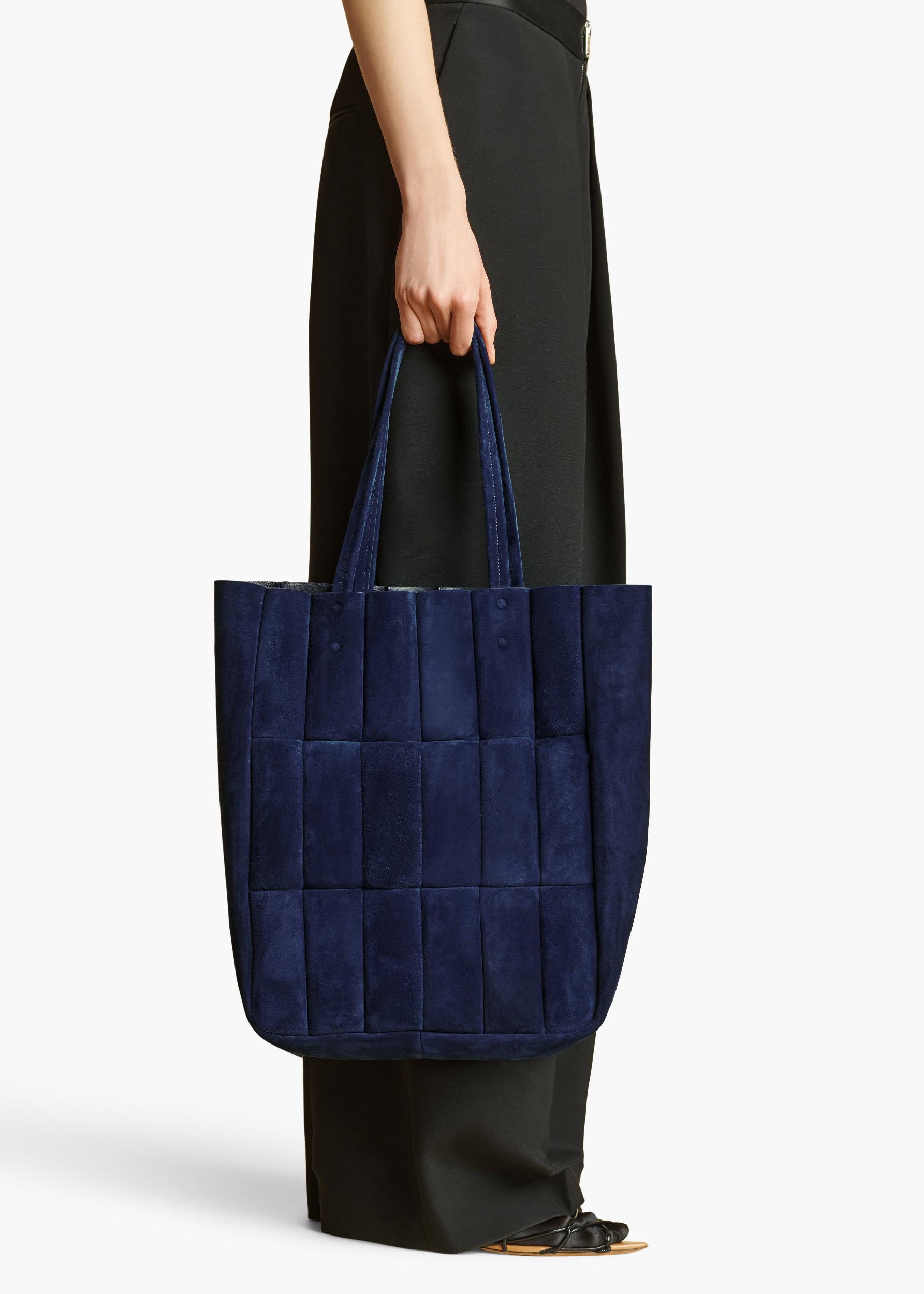 Zoe Tote in Midnight Suede Product Image