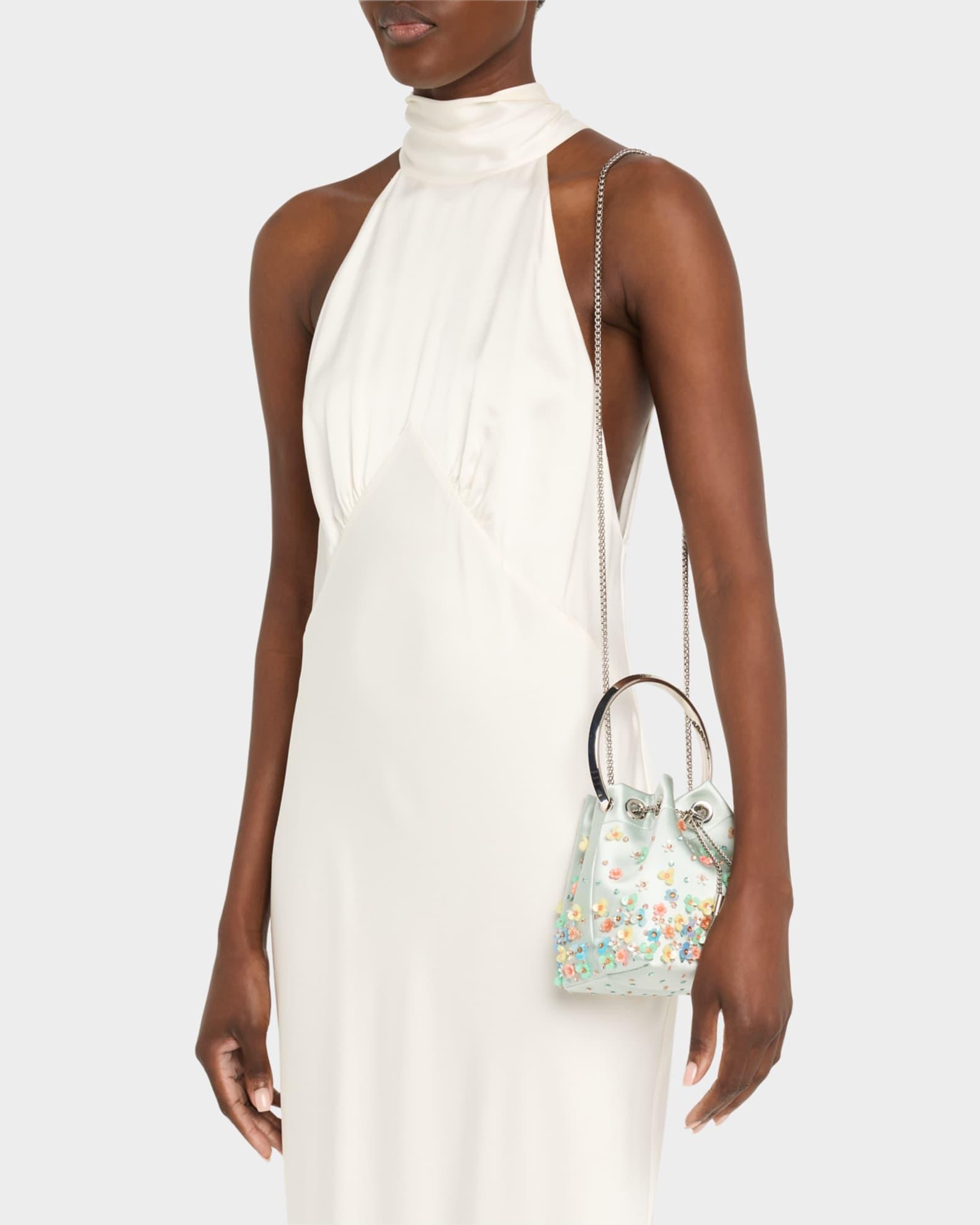 Bon Bon Floral Degrade Satin Bucket Bag Product Image