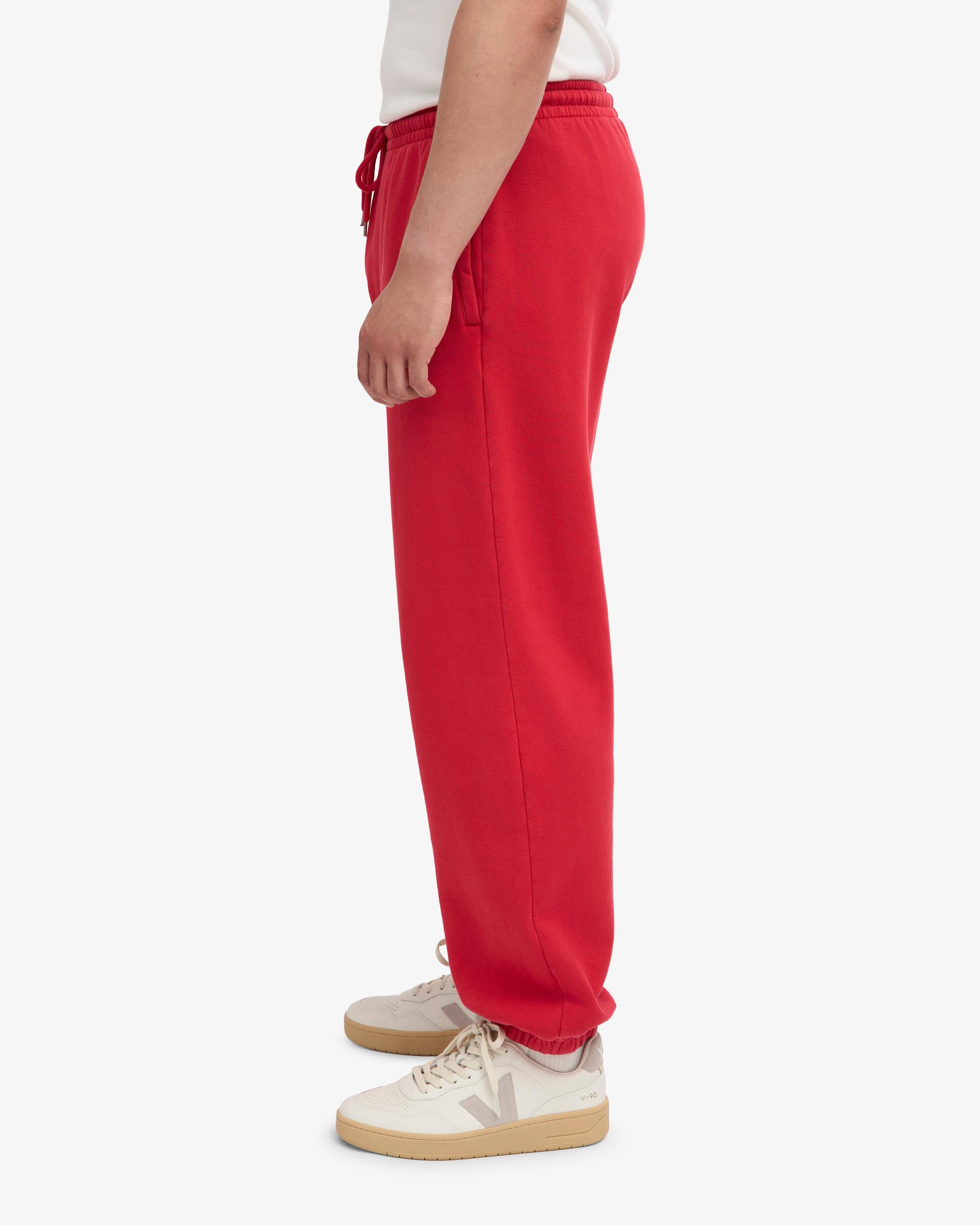 Organic Relaxed Sweatpants - Scarlet Red Product Image