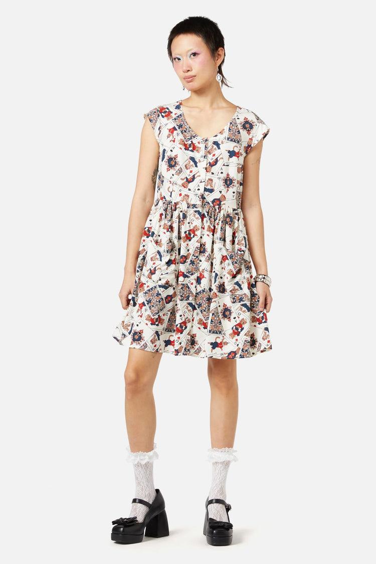 Queen Of Cats Print Dress Product Image