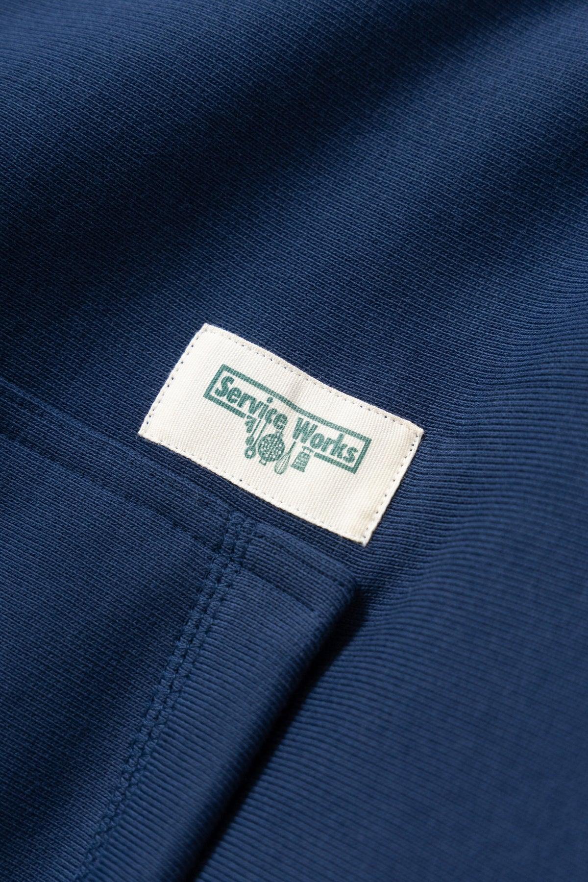 Contrast Stitch Hoodie - Navy Product Image