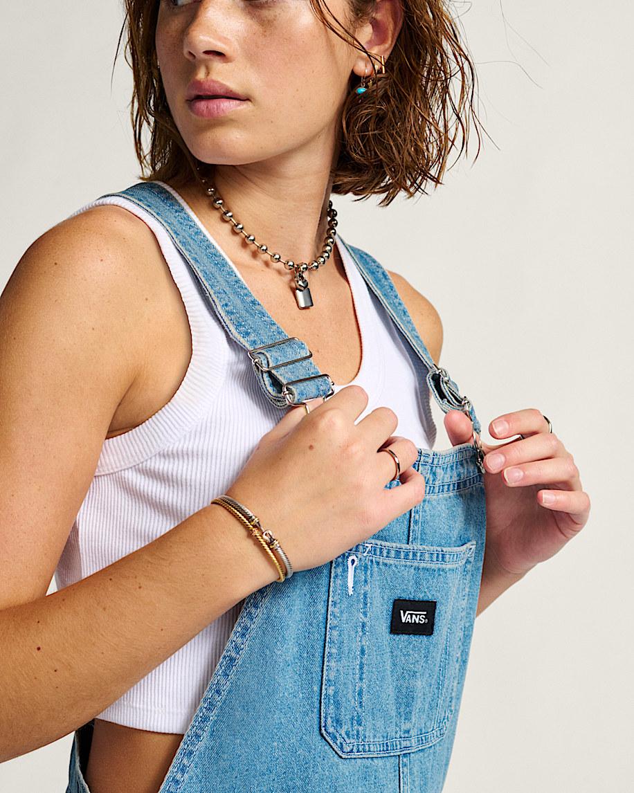 Sirelle Overalls in Denim Blue| Vans US Product Image