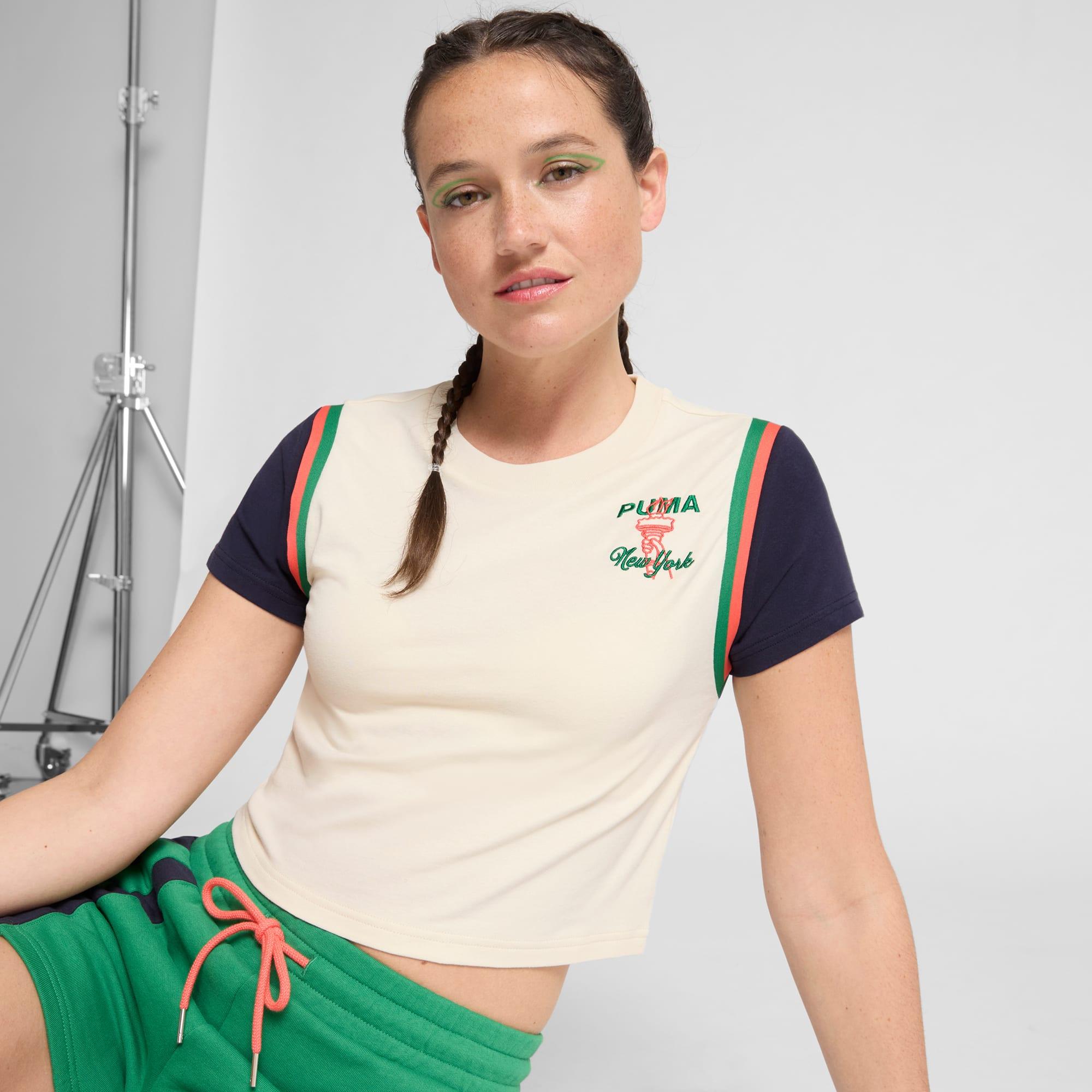 Wardrobe Essentials Bright Lights NYC Flagship Women's Baby Tee Product Image