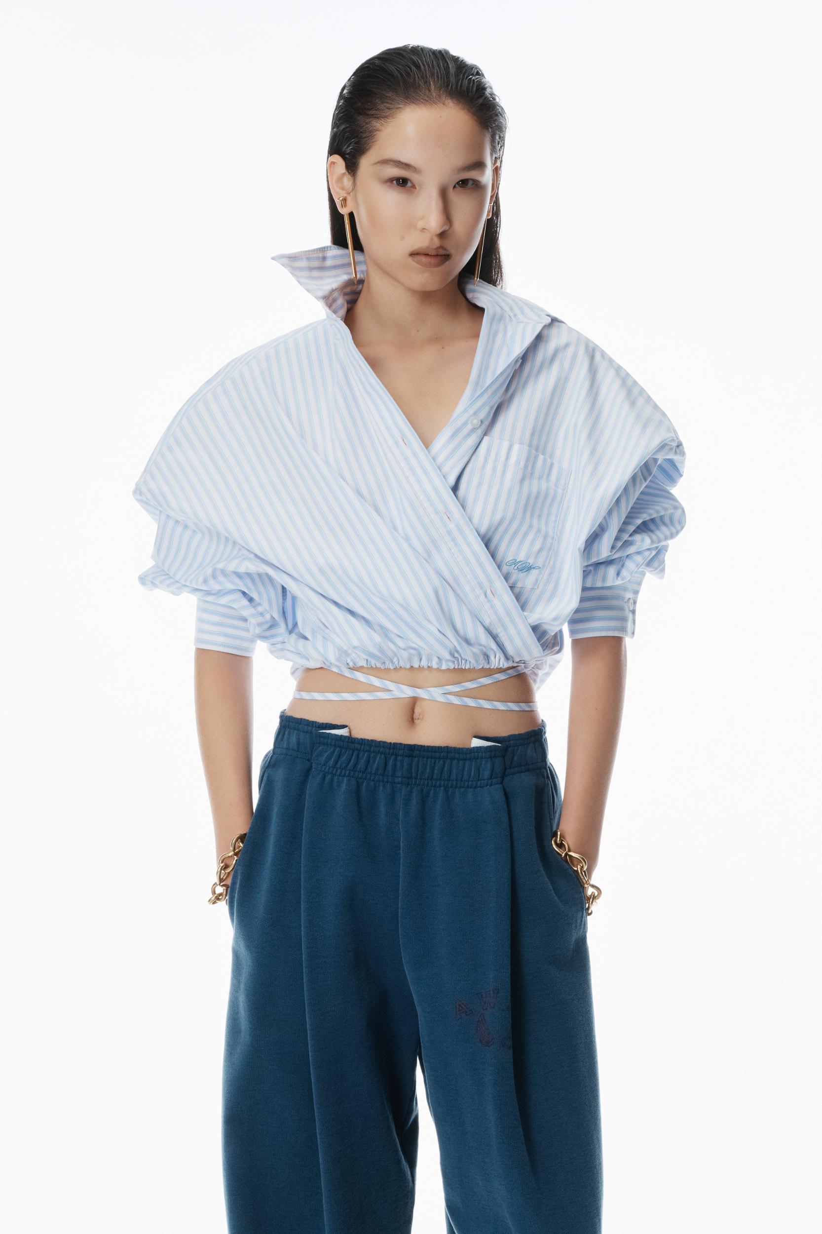 Logo Waistband Pleated Sweatpants Product Image