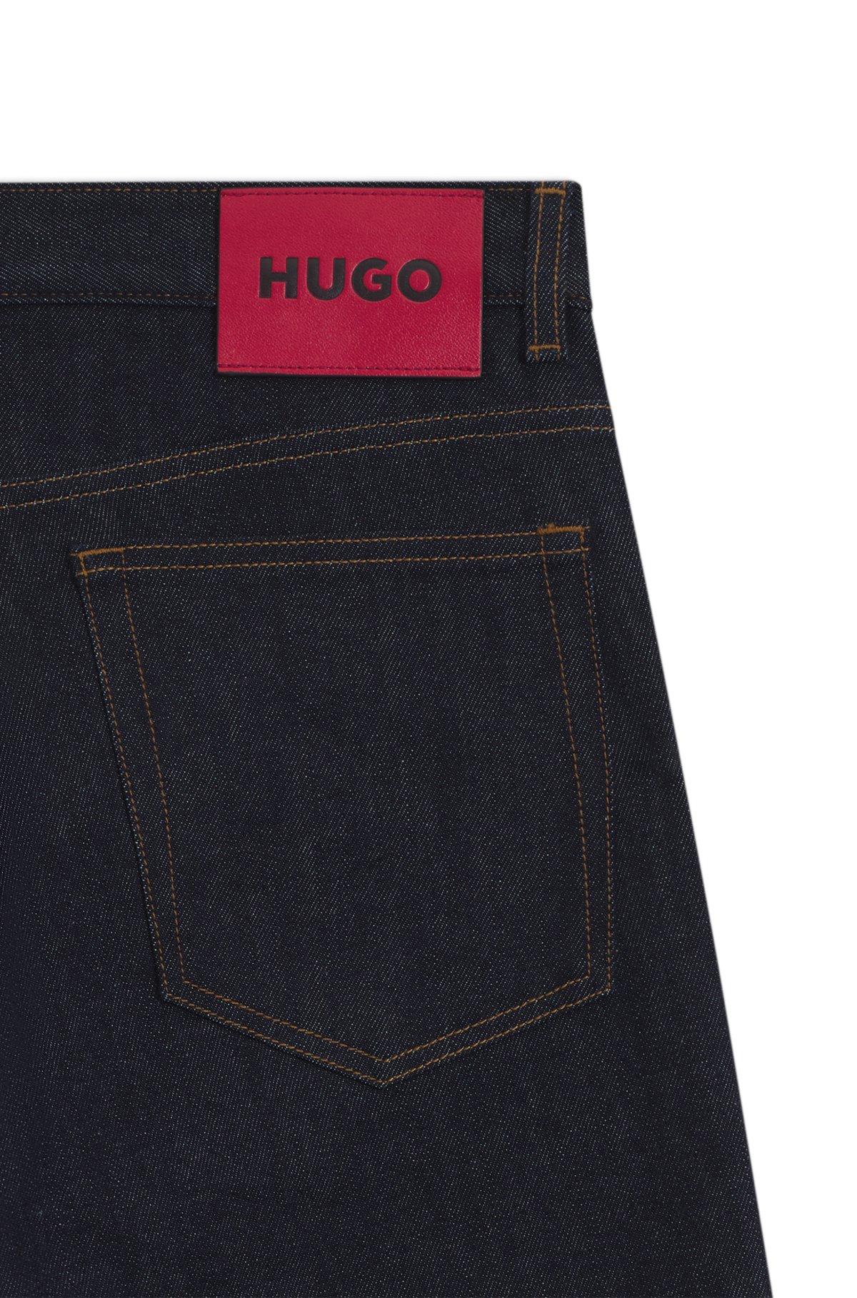 Slim-fit jeans in dark-blue stretch denim Product Image