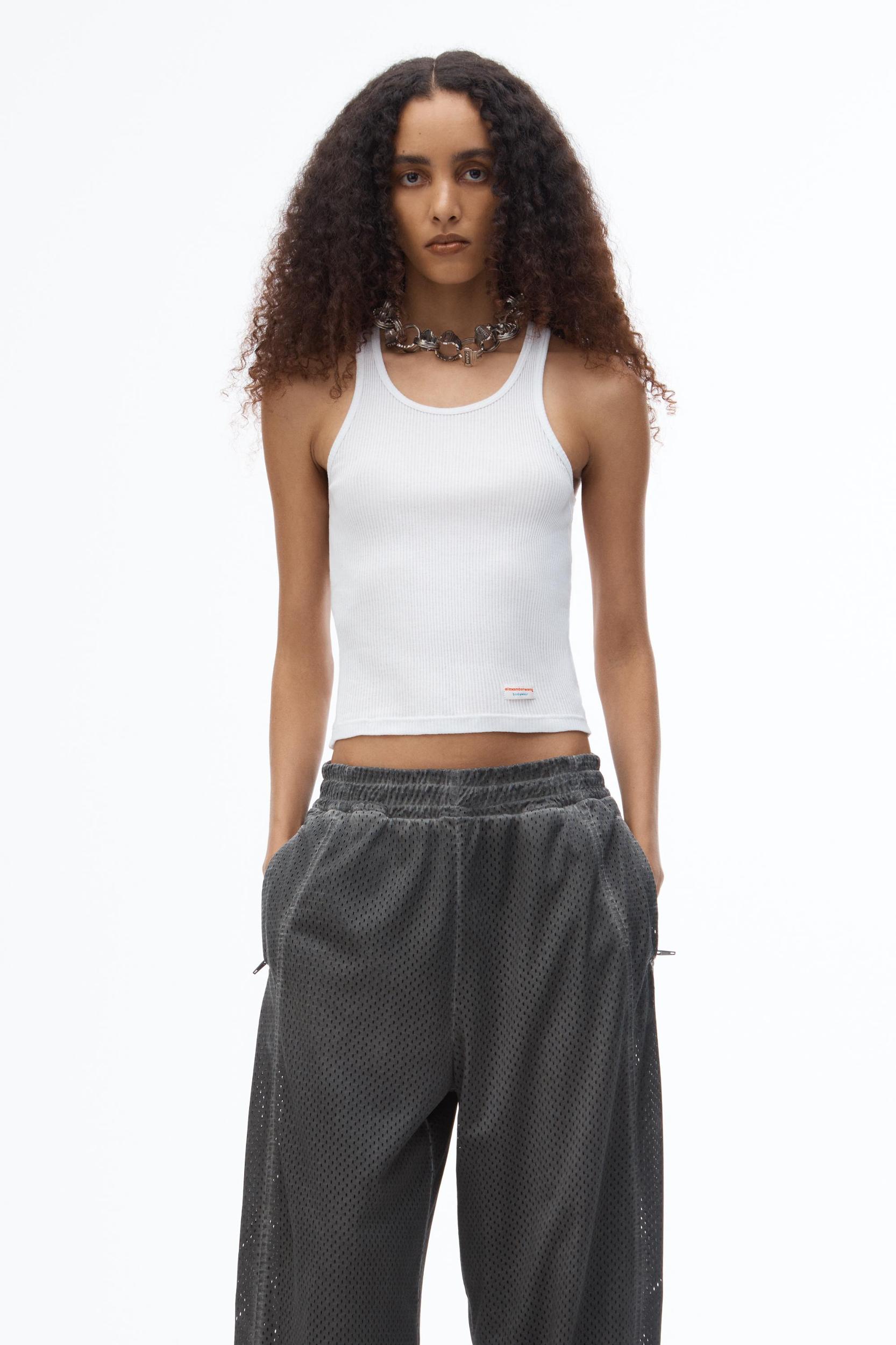 Unisex Track Pant In Perforated Mesh Product Image