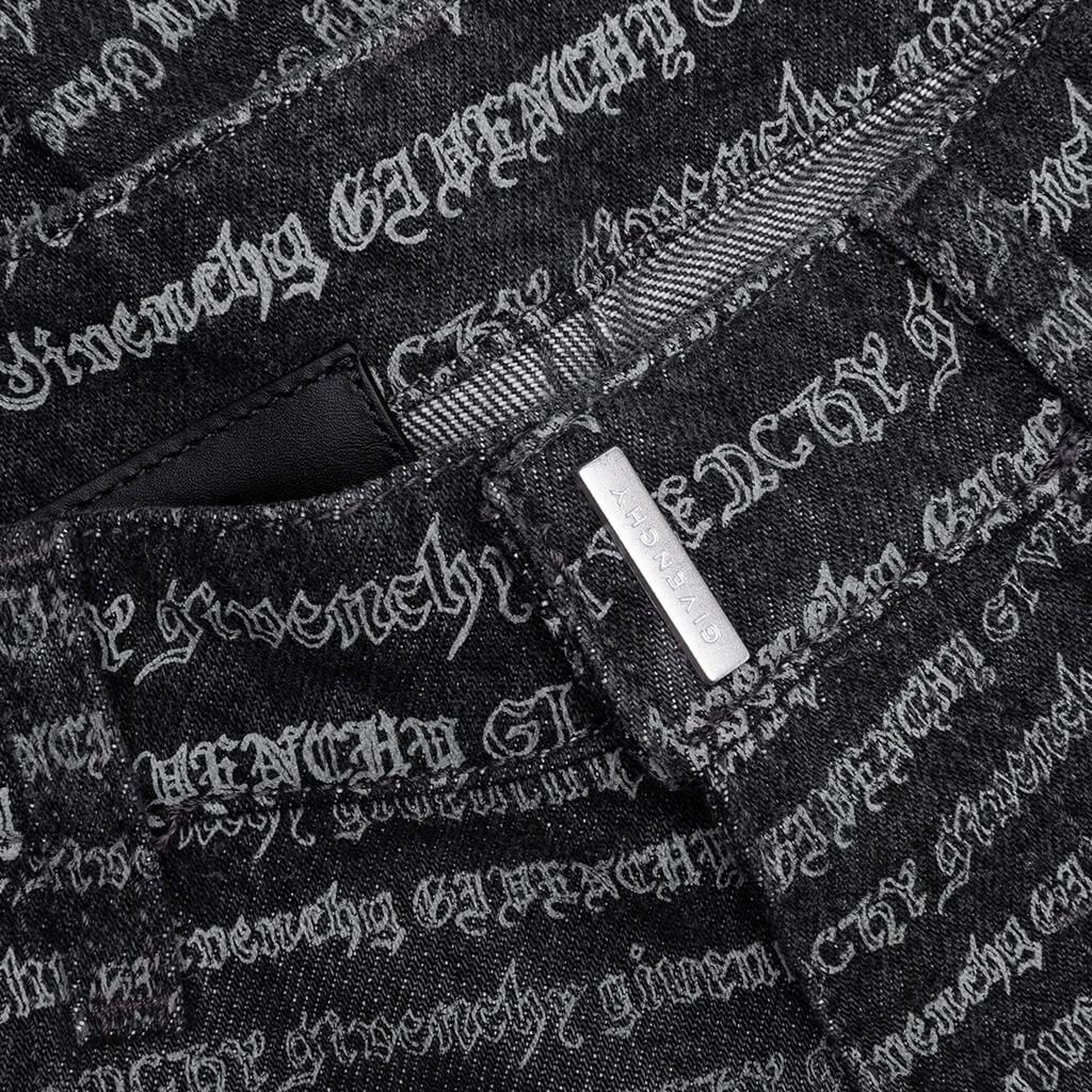 Skinny Fit Trousers w/ All Over - Dark Grey Male Product Image