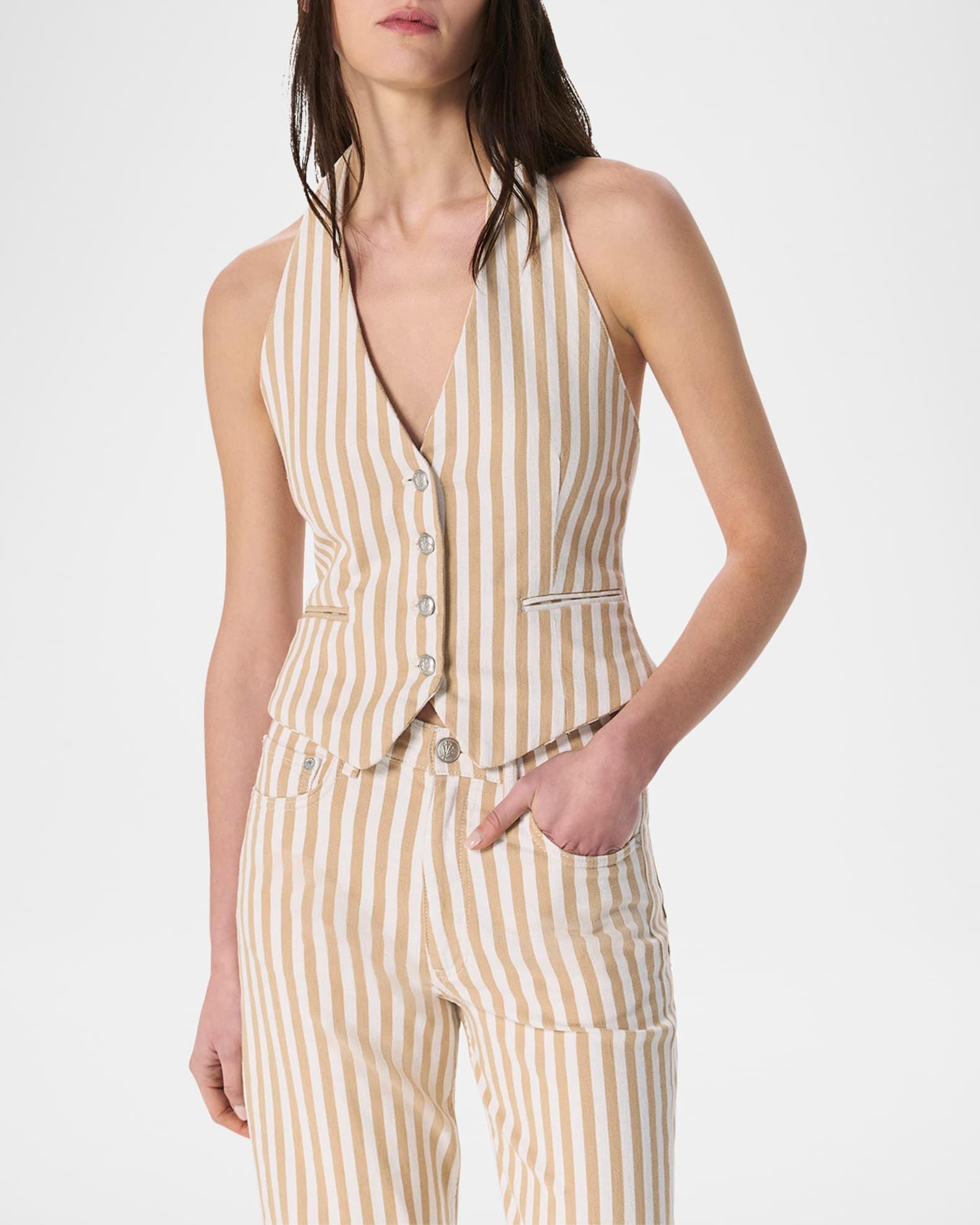 Ethel Stripe Halter Vest Product Image