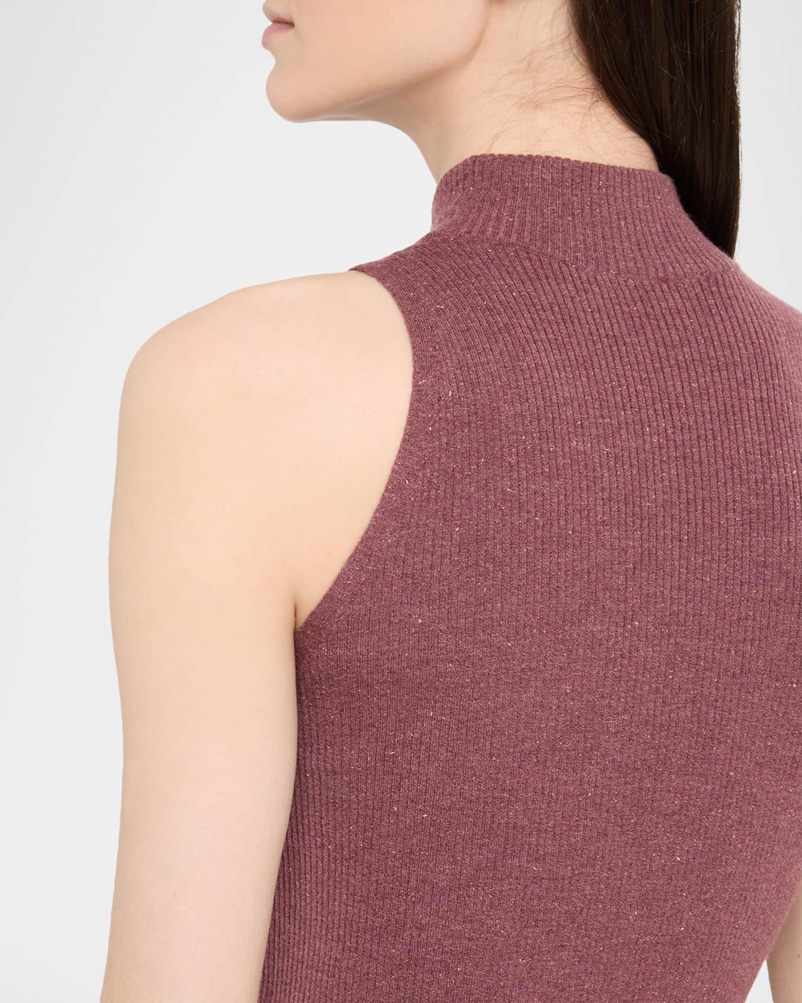 Metallic Cashmere Rib Knit Tank Top Product Image