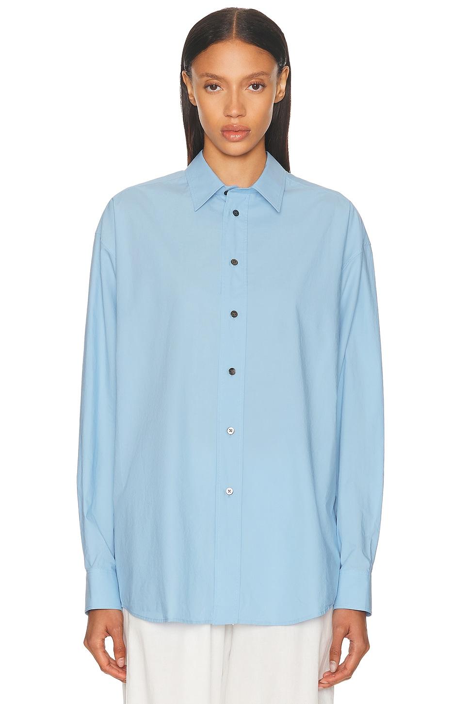 The Row Miller Shirt in Baby Blue Product Image
