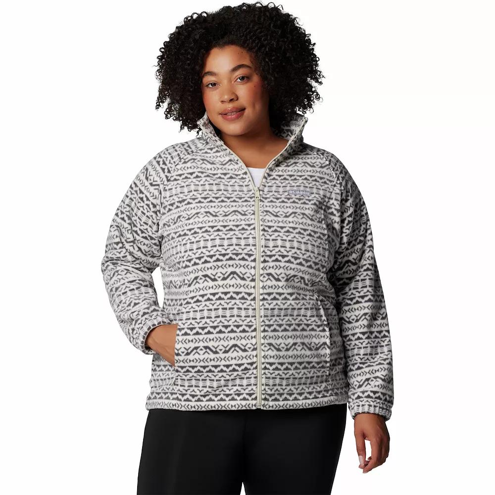 Columbia Women's Benton Springs Printed Full Zip Fleece Jacket - Plus Size- Product Image