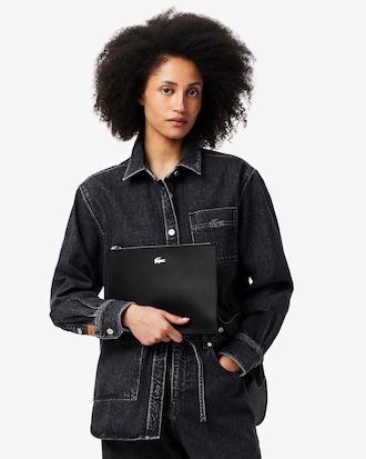 Anna Coated Piqué Canvas Pouch Product Image