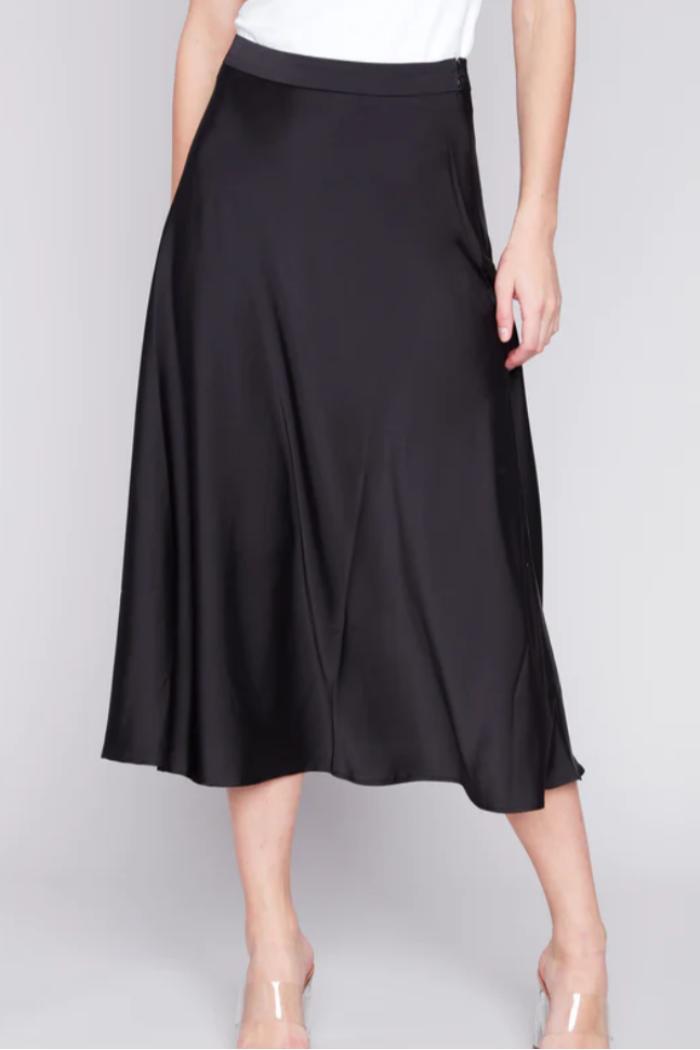 Long Satin Skirt Product Image