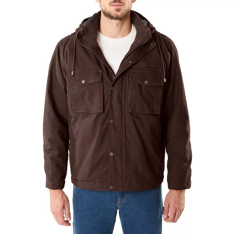 Smith's Workwear Sherpa-Lined Duck Canvas Hooded Work Jacket, Men's,  Product Image