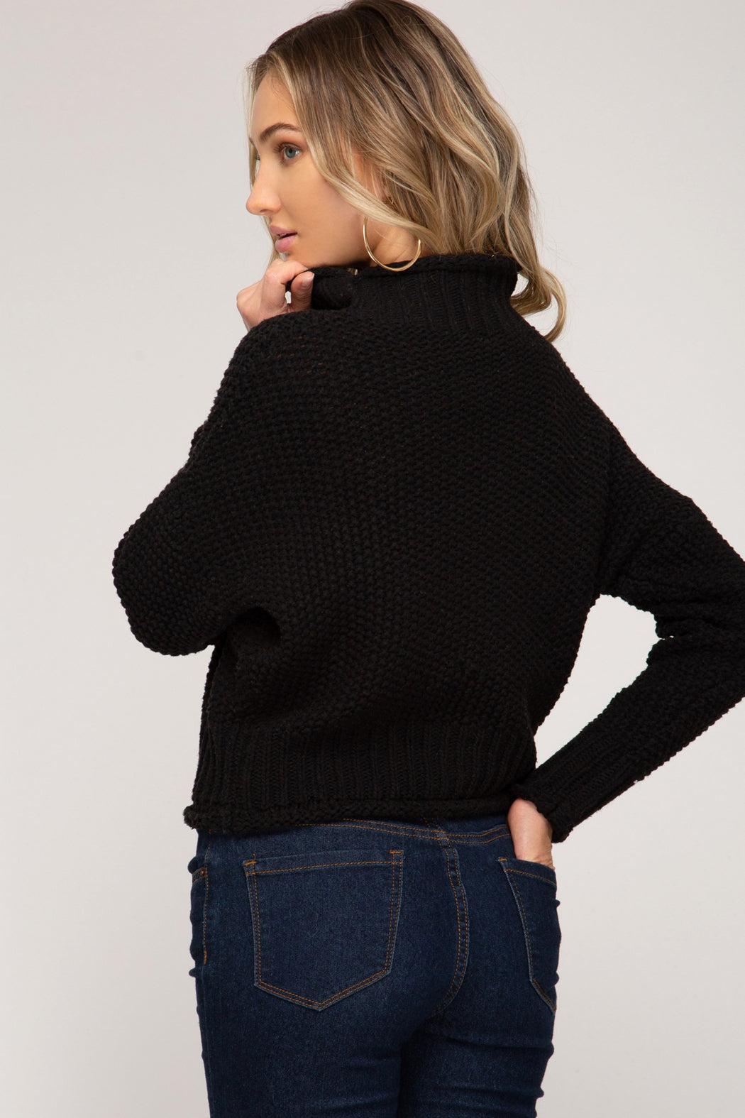 Chunky Turtleneck Sweater Product Image