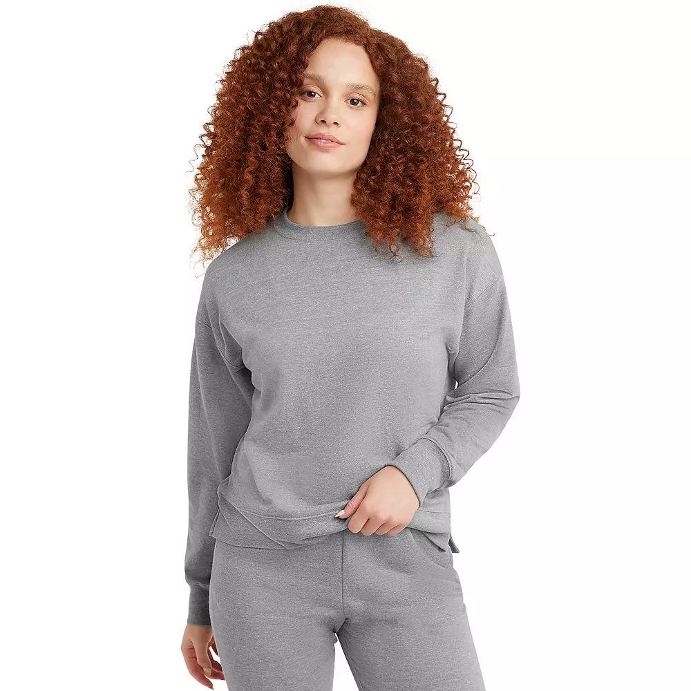 Women's Hanes Originals French Terry Sweatshirt,  Product Image