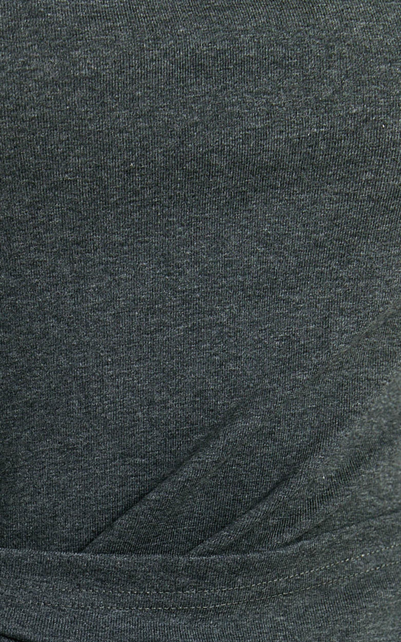 Candace Mini Dress - Faux Wrap Shift Dress in Charcoal Product Image