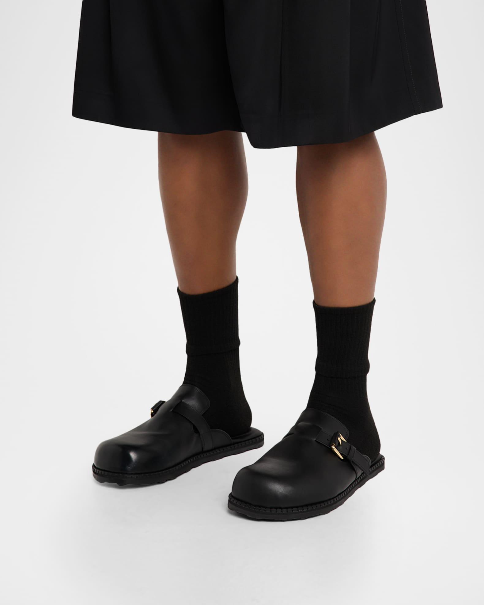 Men's Sabot Leather Mules Product Image