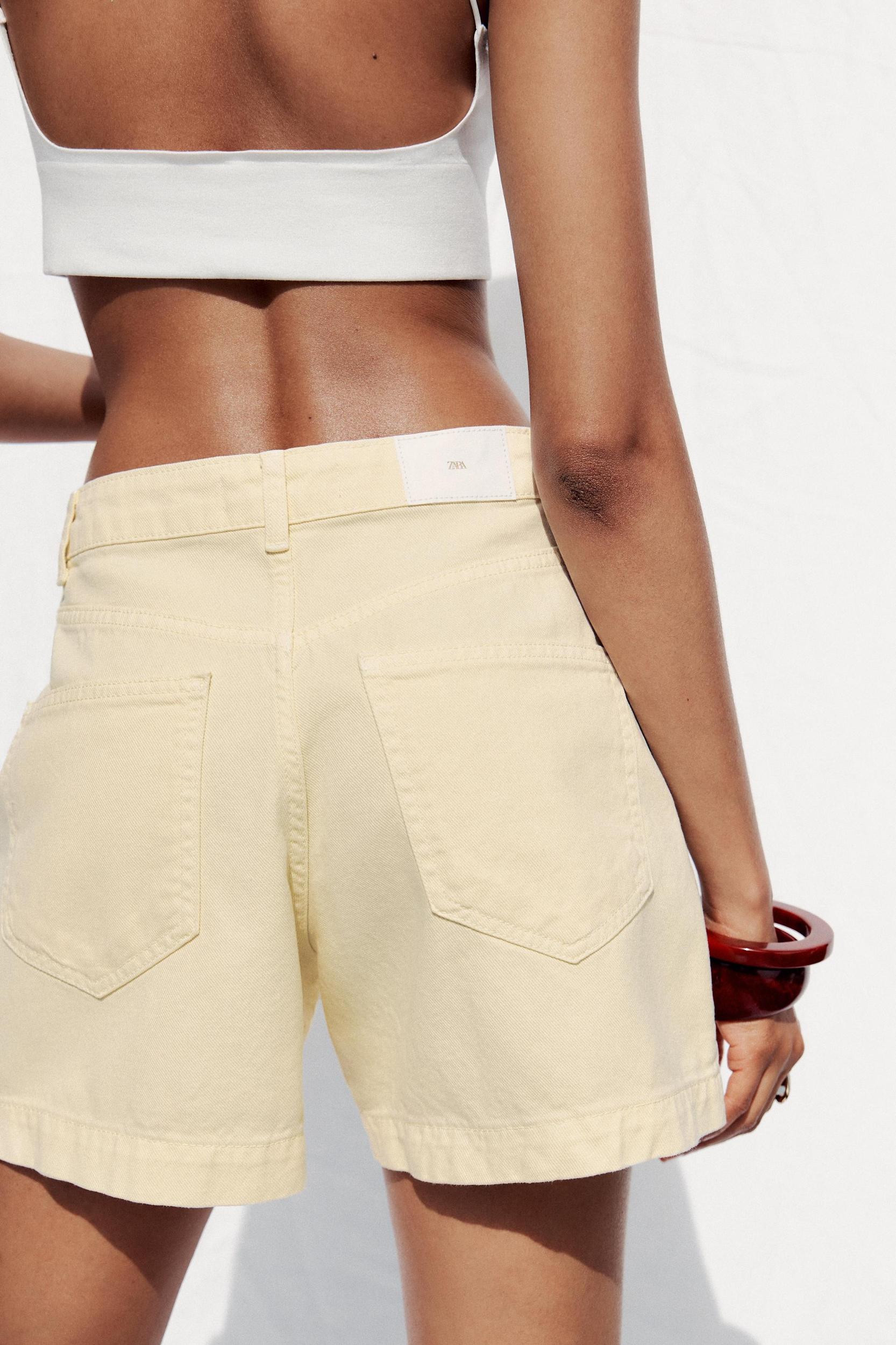 Z1975 HIGH-WAISTED SHORTS WITH PATCH POCKETS Product Image