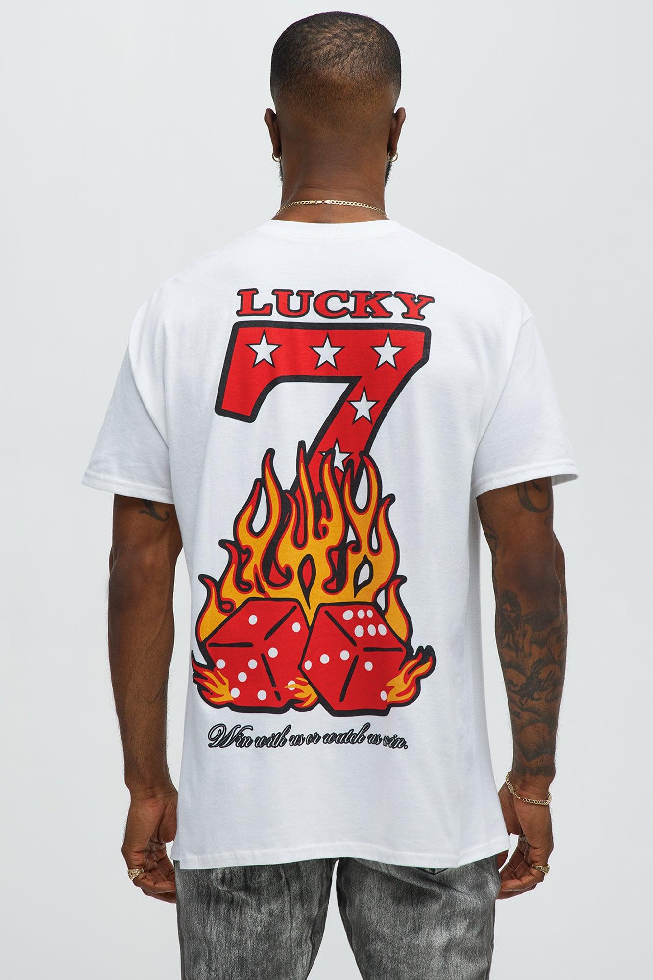 Lucky Dice 777 Short Sleeve Tee - White Product Image