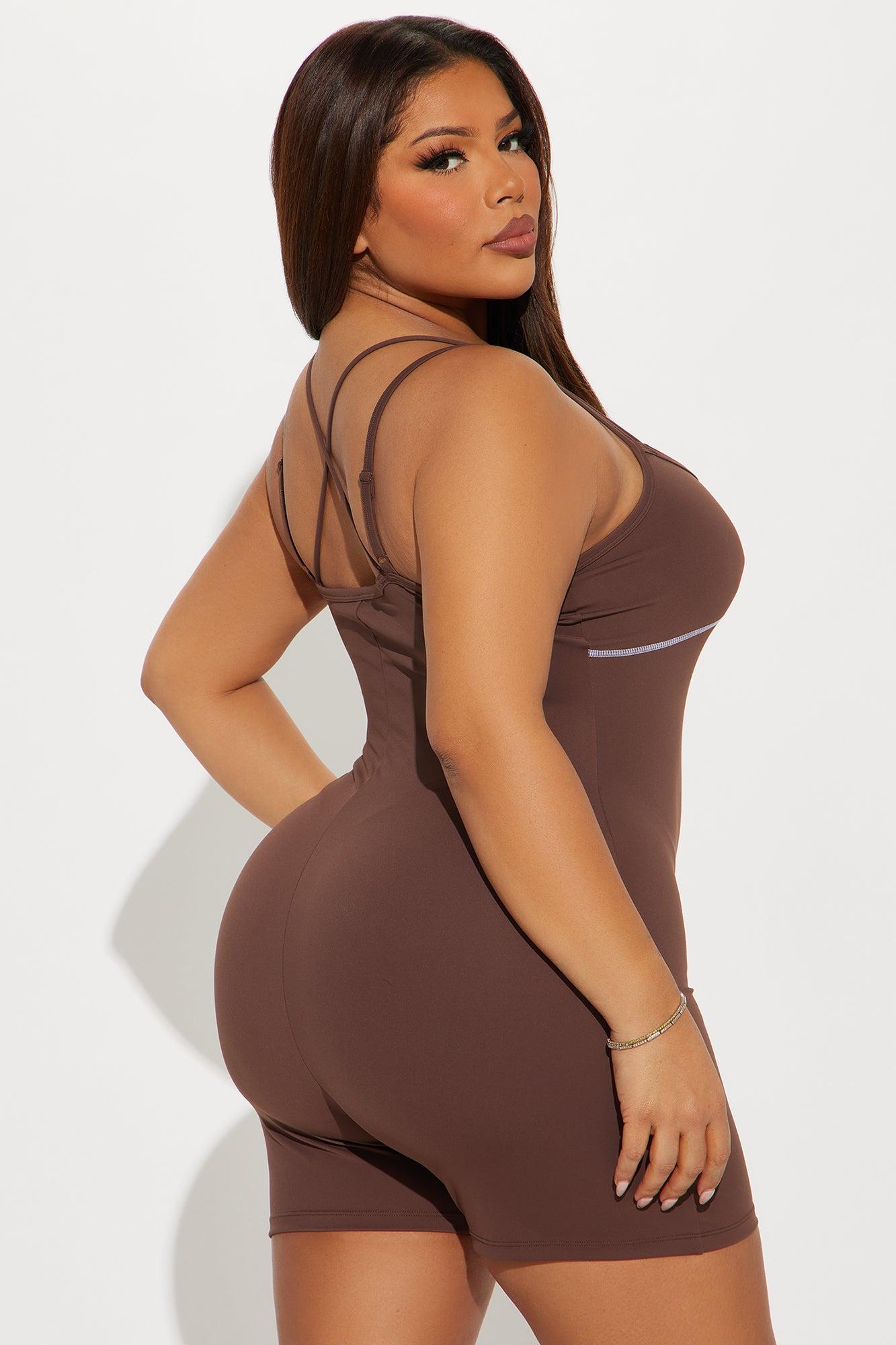 In Harmony Active Romper - Chocolate Product Image